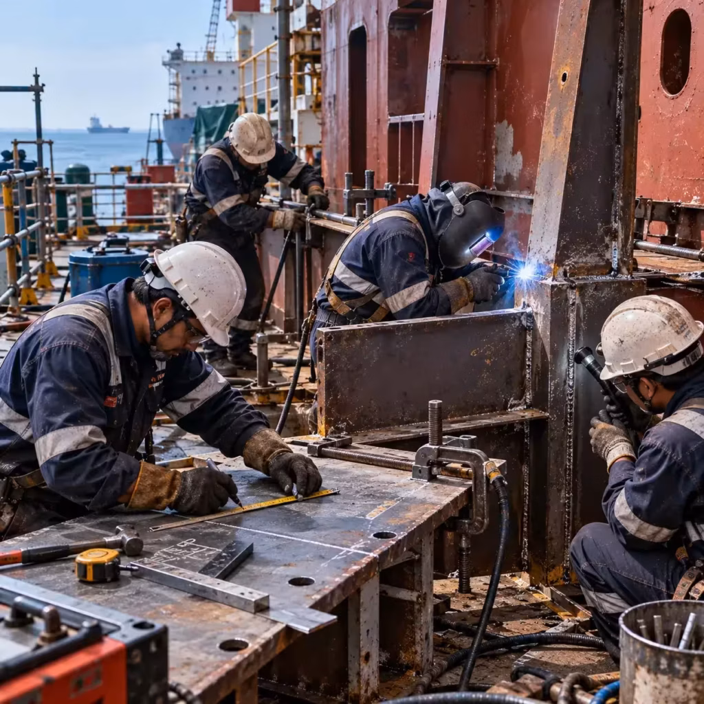 Marine Steel Fabrication & Hot Work Support